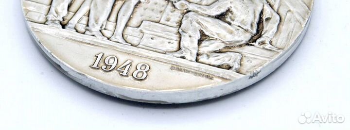 Медаль 30 лет влксм Комсомол 1948