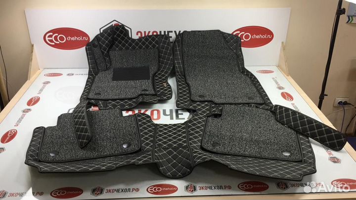 3D Коврики Audi Салон Багажник из Экокожи