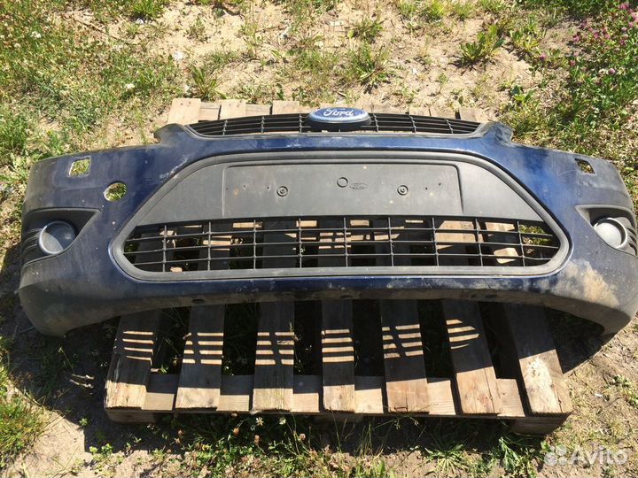 Передний бампер фф2 рест. под омыватель фар