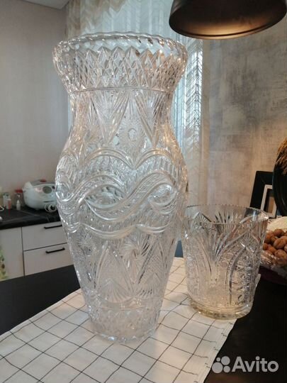 Ваза хрустальная большая СССР