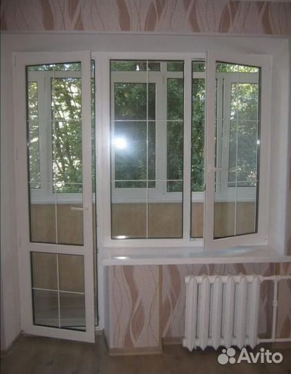 Балконная дверь и окно