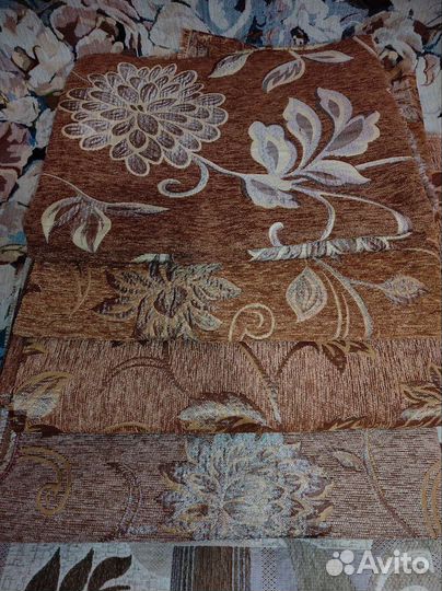 Отрезы мебельной ткани кожзам, рогожка пактом