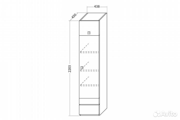 Шкаф для белья «Оксфорд» (Ривьера/Белый с рисунком