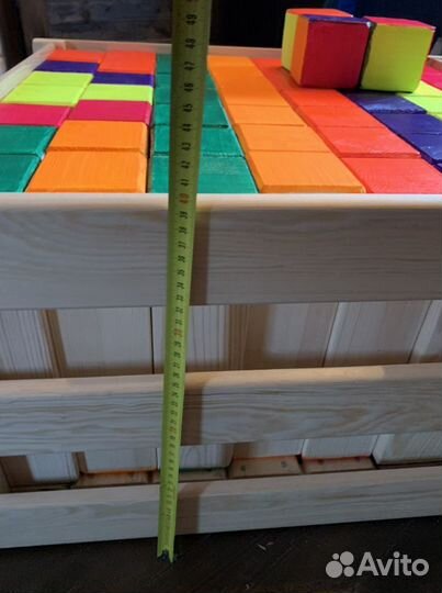 Игра дженга флуоресцентная большая, массив дерева