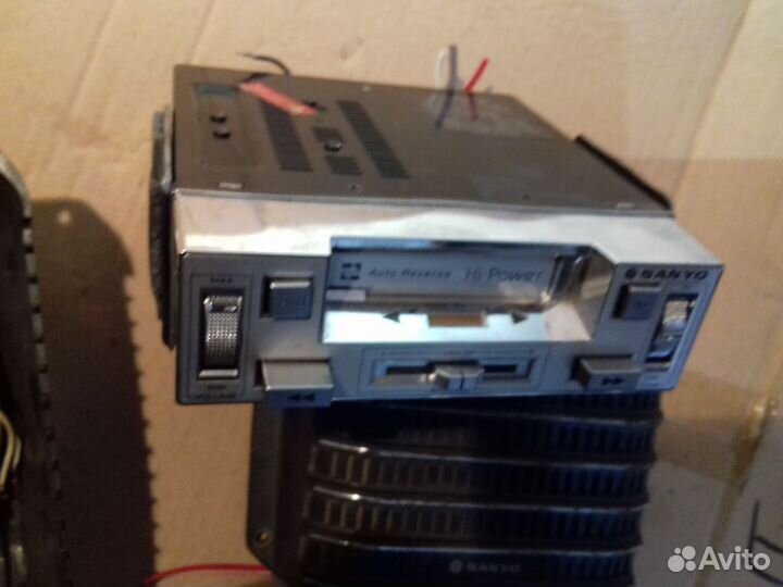 Sanyo кассетник с колонками конец 70х