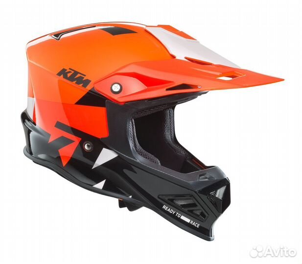 Шлем KTM dynamic-FX helmet, бело-оранжевый, L