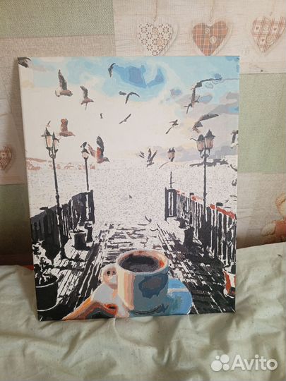 Картина по номерам не законченная