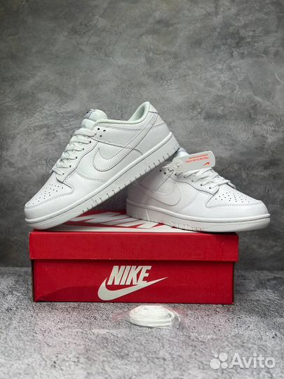 Кроссовки Nike Sb Dunk белые арт:240