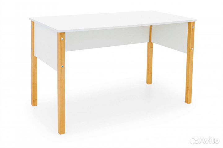 Письменный стол для детской. Дерево-белыи