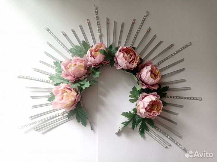 Ободок корона ручной работы