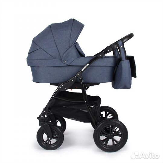 Коляска 2 в 1 Alis Berta синяя