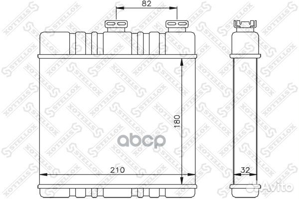 Радиатор печки 10-35071-SX Stellox