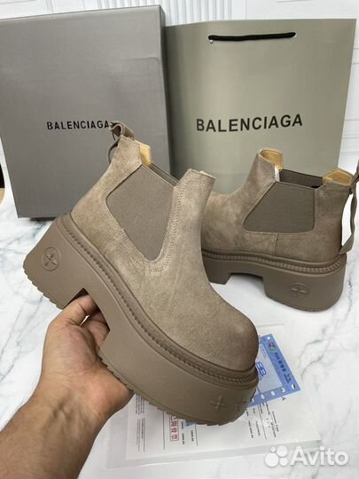 Ботинки челси замшевые Balenciaga вх40