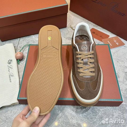 Кеды мужские Loro Piana Tennis Walk мех стелька