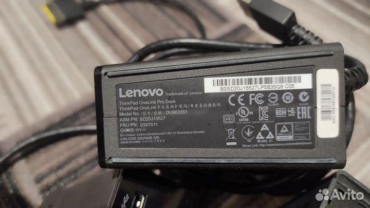 Док станция lenovo thinkpad Onelink Pro dock