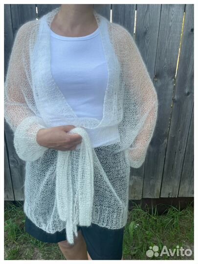 Кардиган паутинка новая мятная в наличии