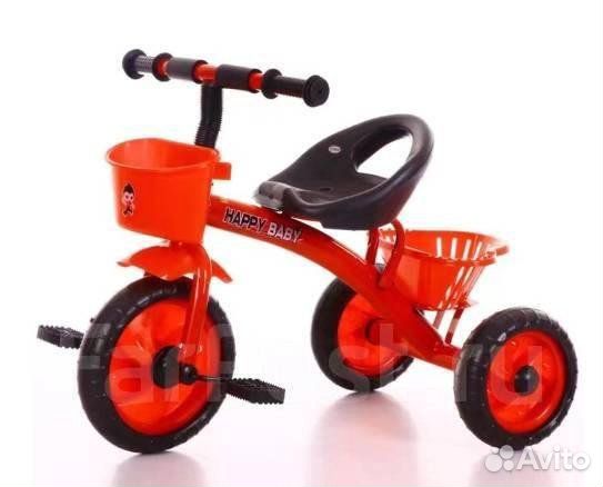 Велосипед трехколесный HappyBaby.1,5+Разные цвета