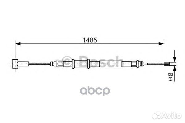 Трос ручного тормоза 1987482214 Bosch