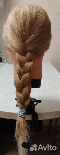 Манекен голова натуральные волосы для причесок