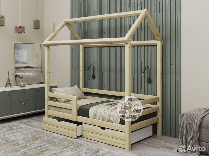 Кровать домик новая