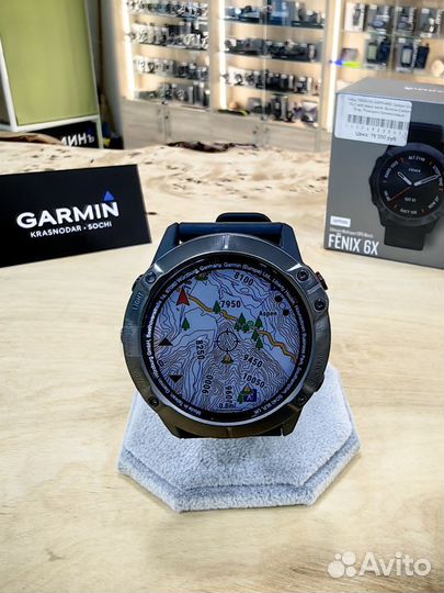 Garmin Fenix 6X Sapphire Carbon Gray DLC новые
