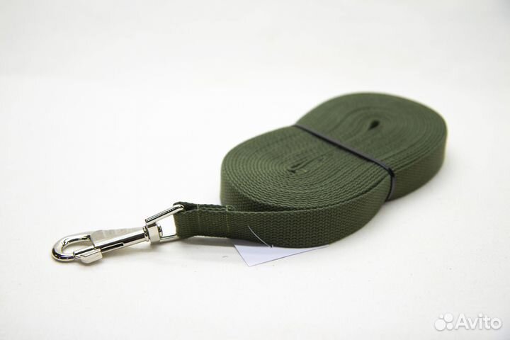 Поводок для собак брезентовый 7 метров