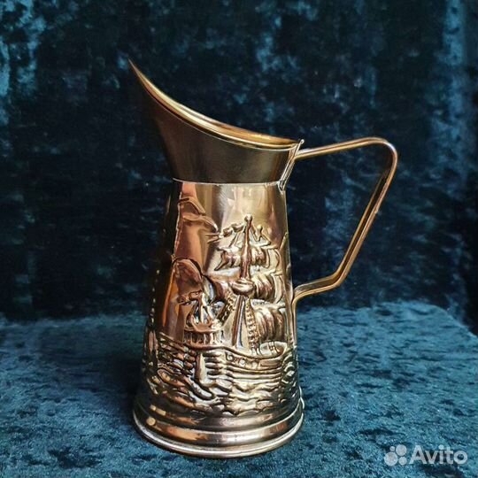 Кувшин, латунь, чеканка, 60е, Англия