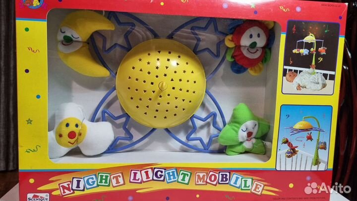 Проектор мобиль с музыкой детский