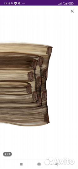 Волосы на заколках