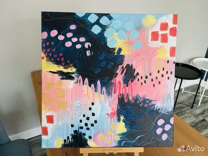 Интерьерная картина акрил абстракция 50*50