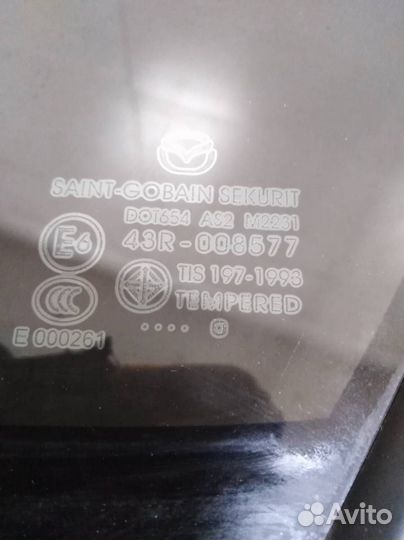 Стекло двери задней левой форточка Mazda Mazda 3 B