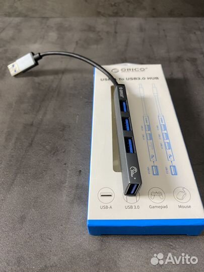 USB 3.0 хаб hub разветвитель адаптер на 4 порта
