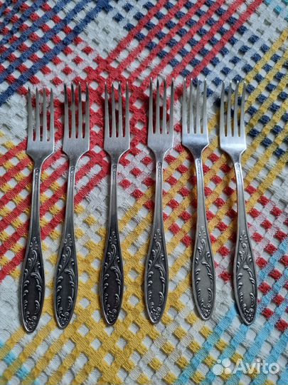 Вилки, ложки мельхиор