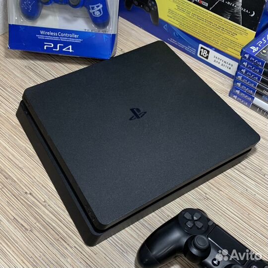 Sony PS4 Slim + 410Игр + 2Джостика Гарантия