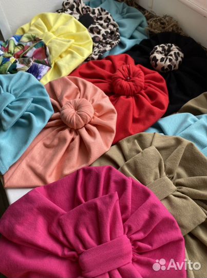 Шапка для девочки тюрбан