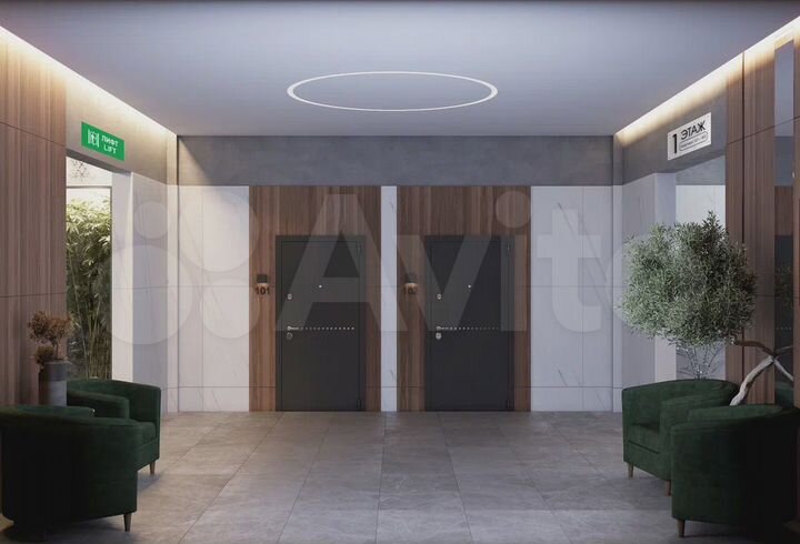 Апартаменты-студия, 45,7 м², 2/7 эт.