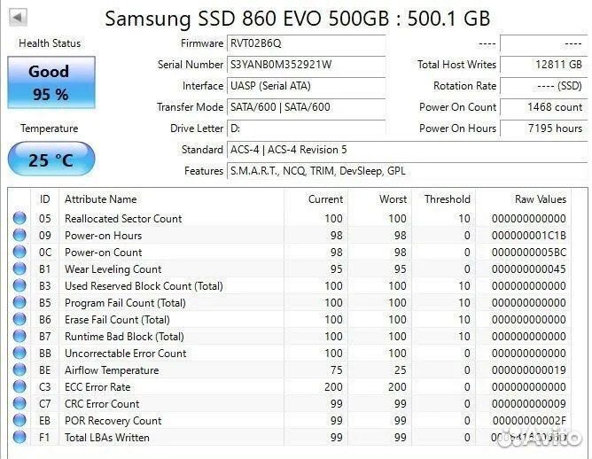 Samsung 860 evo 500gb