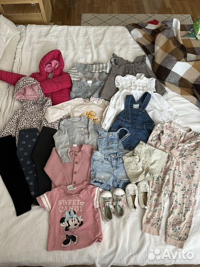 Вещи пакетом на девочку 80-86