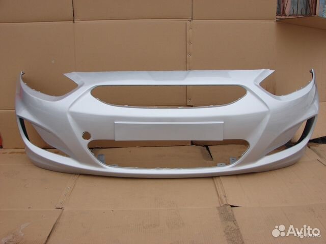 Бампер передний Хендай Солярис в цвет, HS20469211