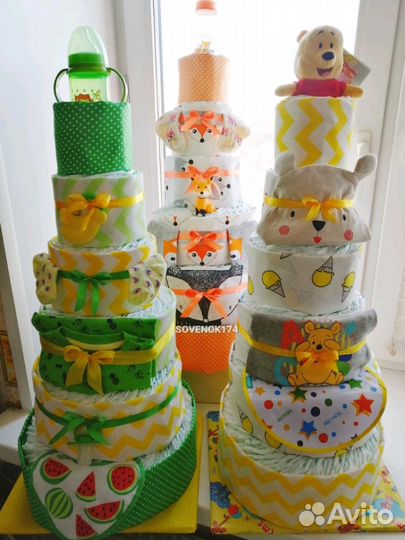 Торты из подгузников