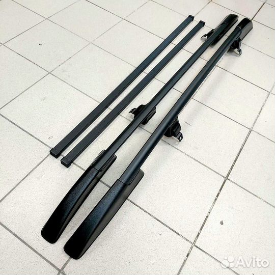 Рейлинги Нива Шевроле, Трэвел с багажником чёрные