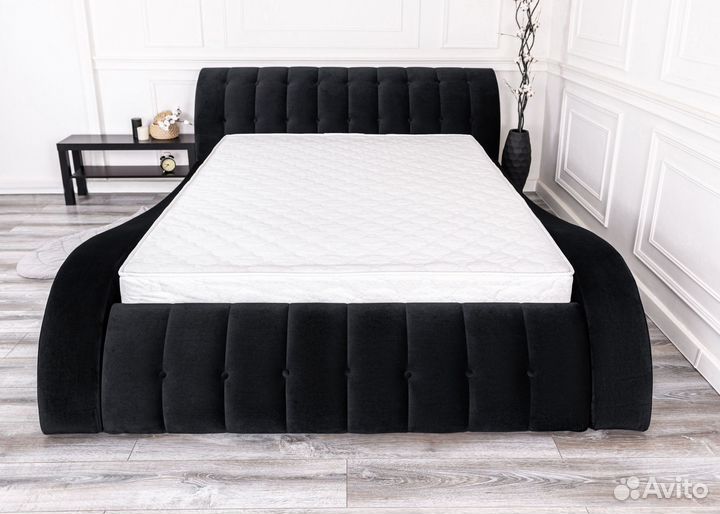 Кровать 200х200 мадрид черный