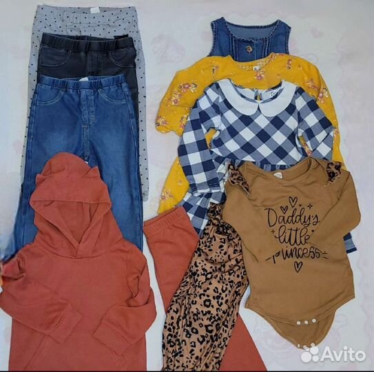 Детские вещи пакетом для девочек 86 92