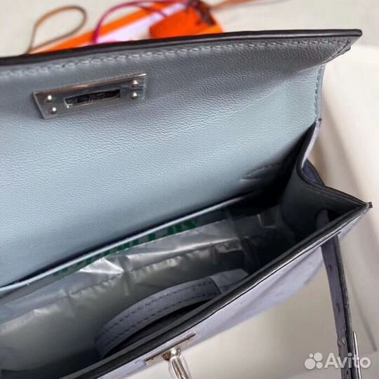 Сумка hermes kelly mini Agate Ostrich