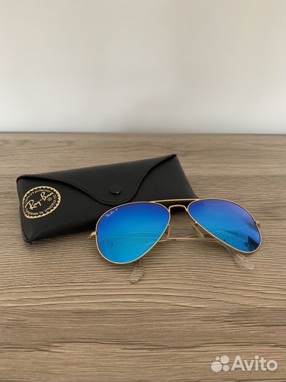 Очки ray ban aviator зеркальные