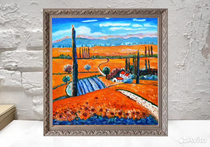 Картина Прованс масло,30 на 30 см