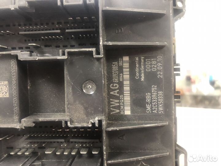 Блок бцм BCM 6RU937085A Фольксваген поло седан