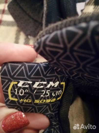 Краги хоккейные размер 10