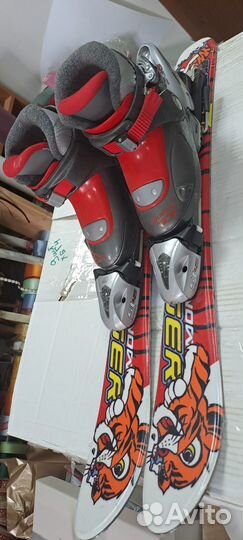 Детские горные лыжи с ботинками