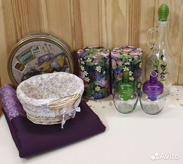 Набор посуды для специй корзина